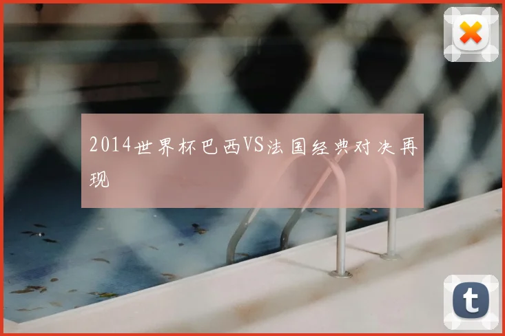 2014世界杯巴西VS法国经典对决再现